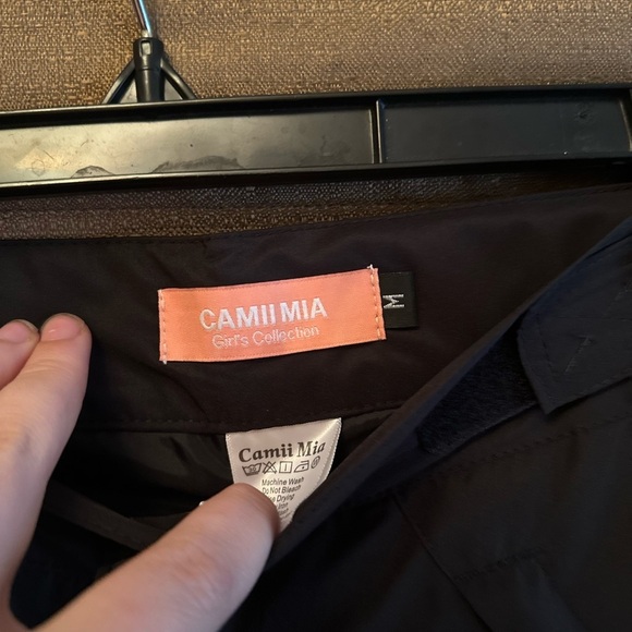 NWT Camii Mia Girls Kids Snow Pants Insulated Size Medium Black - Picture 2 of 6